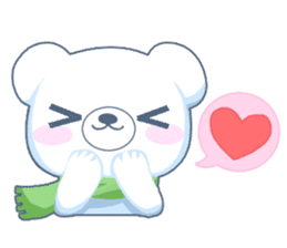 Heartwarming bear! sticker #3254292