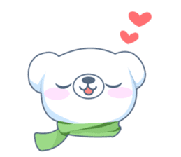 Heartwarming bear! sticker #3254294
