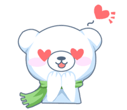 Heartwarming bear! sticker #3254296