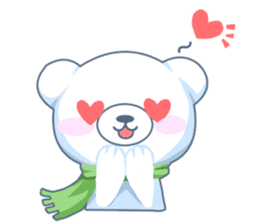 Heartwarming bear! sticker #3254296