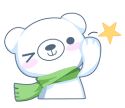 Heartwarming bear! sticker #3254297