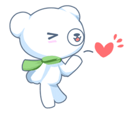 Heartwarming bear! sticker #3254298
