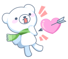 Heartwarming bear! sticker #3254299