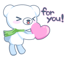 Heartwarming bear! sticker #3254301