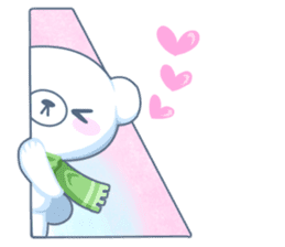 Heartwarming bear! sticker #3254304