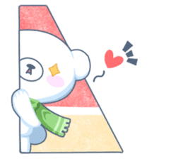 Heartwarming bear! sticker #3254305