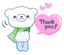 Heartwarming bear! sticker #3254307