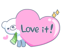 Heartwarming bear! sticker #3254312