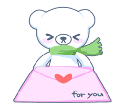 Heartwarming bear! sticker #3254313
