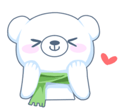 Heartwarming bear! sticker #3254314