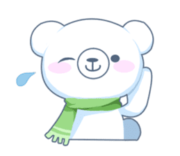 Heartwarming bear! sticker #3254315