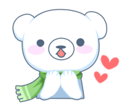 Heartwarming bear! sticker #3254316