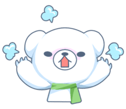 Heartwarming bear! sticker #3254317
