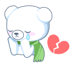 Heartwarming bear! sticker #3254318