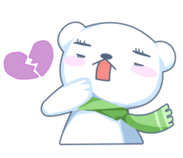 Heartwarming bear! sticker #3254319