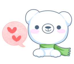 Heartwarming bear! sticker #3254320