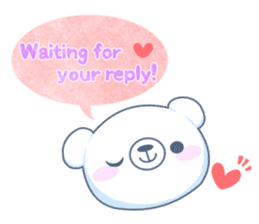 Heartwarming bear! sticker #3254321