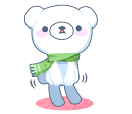 Heartwarming bear! sticker #3254323