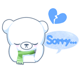 Heartwarming bear! sticker #3254327