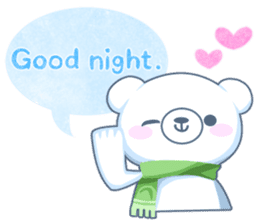 Heartwarming bear! sticker #3254329