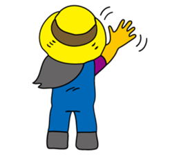 Cheerful better-ender agricaltural girl sticker #3254451