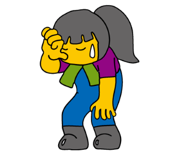 Cheerful better-ender agricaltural girl sticker #3254452