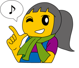 Cheerful better-ender agricaltural girl sticker #3254454