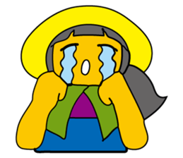 Cheerful better-ender agricaltural girl sticker #3254457