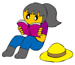 Cheerful better-ender agricaltural girl sticker #3254478