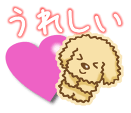 Sticker of the Poodle.Dog's Sticker. sticker #3254654