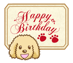 Sticker of the Poodle.Dog's Sticker. sticker #3254655