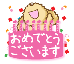 Sticker of the Poodle.Dog's Sticker. sticker #3254656