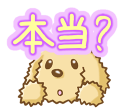 Sticker of the Poodle.Dog's Sticker. sticker #3254665