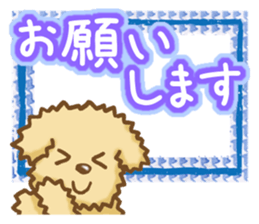 Sticker of the Poodle.Dog's Sticker. sticker #3254678