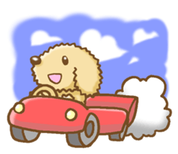 Sticker of the Poodle.Dog's Sticker. sticker #3254679