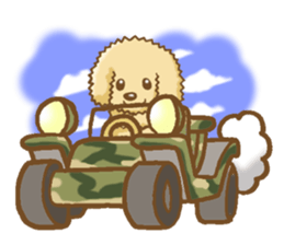 Sticker of the Poodle.Dog's Sticker. sticker #3254681