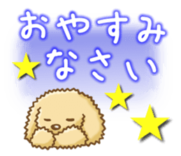 Sticker of the Poodle.Dog's Sticker. sticker #3254685