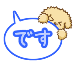 Sticker of the Poodle.Dog's Sticker. sticker #3254688