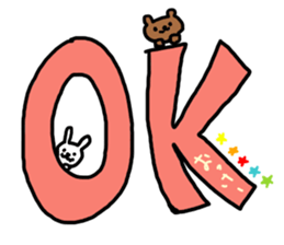 Cute girl and animals by haseko sticker #3254824