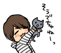 Hiroshi Kamiya's cat, and me sticker #3256186