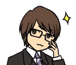 Hiroshi Kamiya's cat, and me sticker #3256198