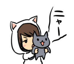 Hiroshi Kamiya's cat, and me sticker #3256202