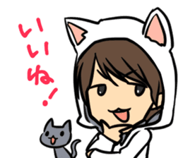 Hiroshi Kamiya's cat, and me sticker #3256205