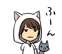 Hiroshi Kamiya's cat, and me sticker #3256206