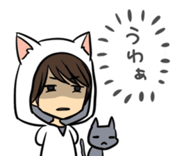 Hiroshi Kamiya's cat, and me sticker #3256207