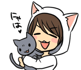 Hiroshi Kamiya's cat, and me sticker #3256209