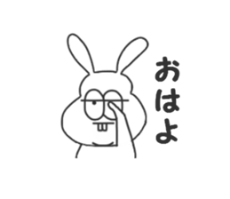 Thick rabbit sticker #3256410