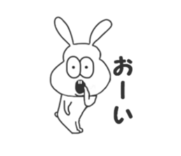 Thick rabbit sticker #3256415
