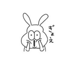 Thick rabbit sticker #3256437