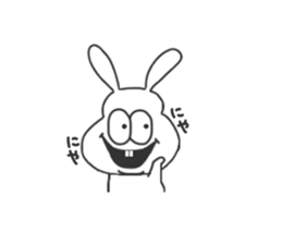 Thick rabbit sticker #3256441